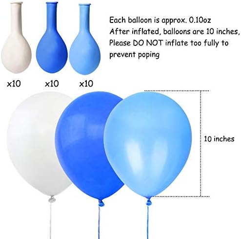 Duas caixas de balão de aniversário para decorações de festa, decorações de 2º aniversário de balões com duas cartas para o chá de bebê de menino, fotografia de fotos com balões azuis