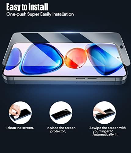 Protetor de tela de vidro Pollachi para Xiaomi Redmi Nota 11 Pro 5g Filme protetor de tela de vidro temperado, dureza 9H,