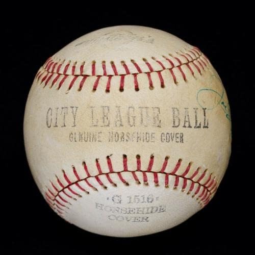 Vintage dos anos 40 Joe DiMaggio Single Signed Baseball Yankees JSA Loa #BB70426 - Baseballs autografados