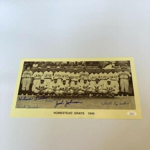 1940 A equipe de Homestead Grays assinou a Liga Negro com JSA COA - Fotos autografadas da MLB