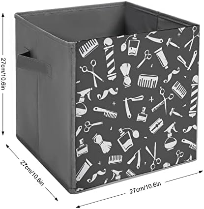 BARBSHOP FERRAMENTAS DE LIBRAS DE ARMAZENO DE CONVERSÁRIOS CUBES ORGANIZADOR Caixas de armazenamento de tecido da moda Insere gavetas de cubo 11 polegadas