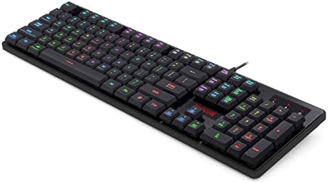 Redragon K509-RGB Teclado para jogos para PC 104 key silencioso de baixo perfil RGB Teclado LARLIOLA BENÇÃO DYAUS