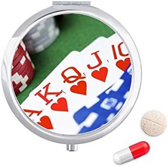 Flush Hearts Gambling Poker Phone Caso Caixa de bolso de bolso Caixa de armazenamento Distribuidor de contêiner