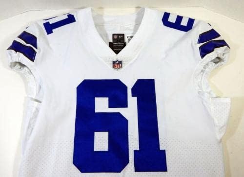 2018 Dallas Cowboys Adam Redmond 61 Jogo emitiu White Jersey 46 DP15529 - Jerseys de jogo NFL não assinado usada
