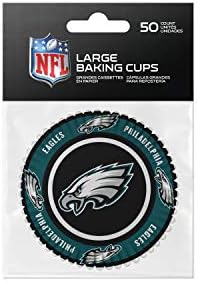 SportsVault NFL Philadelphia Eagles Baking CupsLarge, cores da equipe, tamanho único