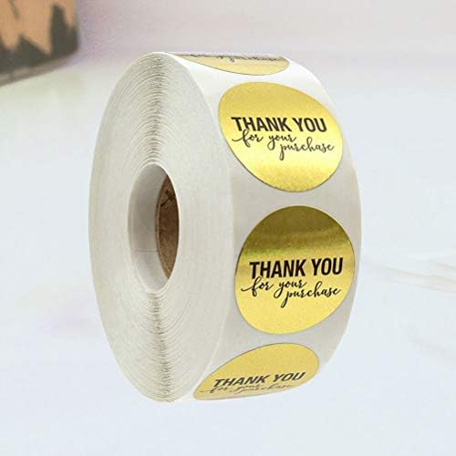 AMOSFUN 1 ROLO Agradeço adesivo Autadeiro Autadeiro DIY apresenta adesivos de embalagem embalando
