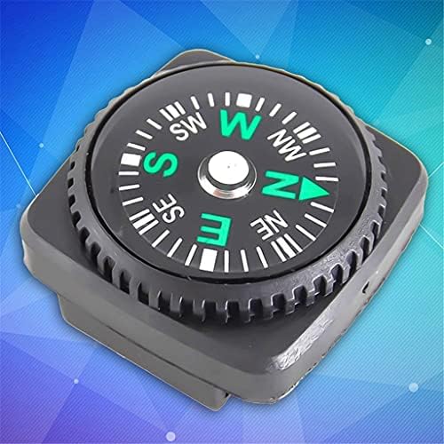 Walnuta 5pcs Mini relógio Strap Button Compass para Bracelelet Survival Mini Pocket Compass ao ar livre Acessórios para