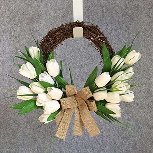 Douba Door White Lintel Wreath Door Hapetingas de parede para casa Decorações de janelas de casamento