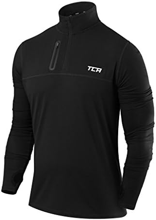 TCA Men's Fusion Pro Quickdry Manga Longa Camisa de Running