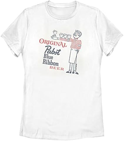 Quinto Sun Pabst PBR serve camiseta tradicional de manga curta feminina