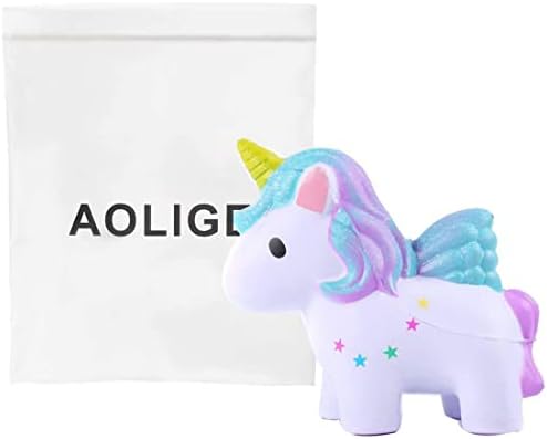 Aolige Unicorn Squishy Fidget Toys Gifts Informações Favoras Favoras lentas Rising Kawaii Squishies fofos para crianças