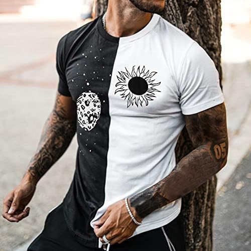 2022 Novas camisetas masculinas, nome da cidade impressão de retalhos de retalhos esportes de manga curta casual Casual Muscle Workout