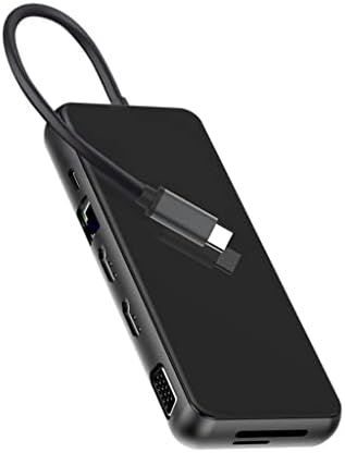 KXDFDC USB C DOCK 4K DUAL COM TRIPLO ADAPTADOR DO TIPO TIPO C HUB ADAPTADOR MULTIMAGEM LAPTOPS DOCKKING ESTAÇÃO