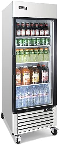 Kitma 2 Glass Door Commercial Gelic Frigerador, 49 Cu. Geladeira ft merchandiser, geladeira de bebida comercial, geladeira vertical
