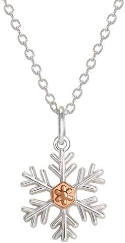 Colar do Disney Frozen - colar de prata esterlina com floco de neve ou pendente Olaf - jóias congeladas para mulheres