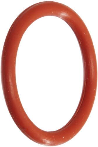 325 O-ring de silicone, durômetro 70A, vermelho, 1-1/2 ID, 1-7/8 OD, 3/16 Largura