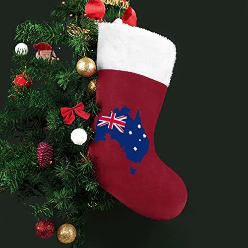 Austrália bandeira de Natal pendurado meias