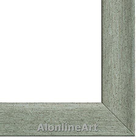 ALONLINE ART - SERPENÇÕES DE ÁGUA SNAKES POR GUSTAV KLIMT | Imagem emoldurada de prata impressa em tela algodão, anexada