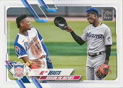 2021 Topps Atualização US306 Jazz Chisholm Jr./Ronald Acuna Jr. NM-MT Miami Marlins/Atlanta Braves Baseball