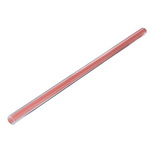 FILECT Rosa linha reta de acrílica haste redonda padrão Plexiglas Tolerância leve para DIY 10mm Diâmetro 250mm Altura 1pcs