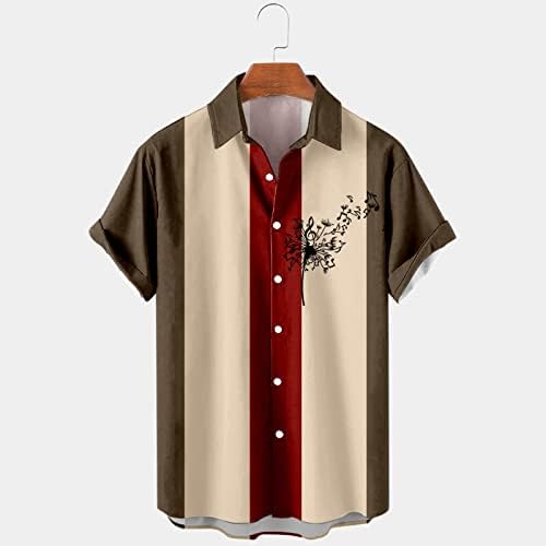 Mens camisa de boliche da década de 1950 Camisetas vintage