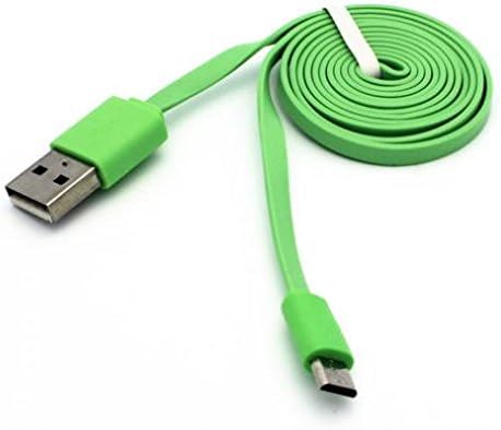 Green 6 pés de comprimento Cabo USB Fio de energia Sincronizar o cabo de dados Micro-USB Supports Charging Fast para Fire HD 10, 8,