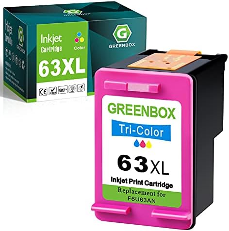 Substituição de cartucho de tinta remanufaturada da GreenBox para HP 63XL 63 XL para inveja 4516 4520 OfficeJet 4650 3830 Deskjet 2130 2132 Impressora