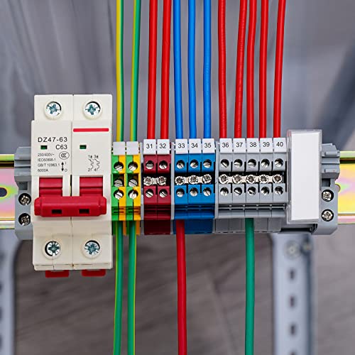 Terminal Marker Strip, 30 Pcs Terminal Blocks Rótulos Tags Mark Bar para UK2.5b/UK5N/UDK4/UKK5 DIN Terminal Rail Rótulo