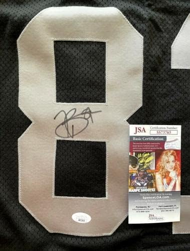 Tim Brown assinou autógrafos Auto Raiders Authentic Reebok Game Model Jersey JSA - Jerseys da NFL autografada