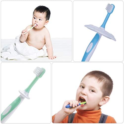 Escova de limpeza de silicone kisangel 2pcs escova de dentes de dentes bebês treinamento infantil escova de dentes de dentes de dentes mais macios e doloros