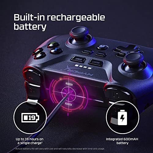 HyperX Clutch-Controlador de jogos sem fio para Android e PC, Gaming Cloud e Mobile, Bluetooth, 2,4 GHz sem fio, USB-C