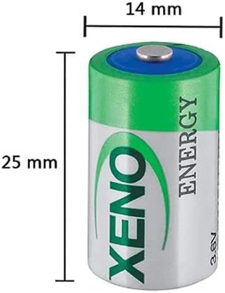 DSONE 3,6V 1/2AA 1200mAH XL-050F Substituição de bateria de lítio para XENO XLP-050F XL-050F ER14250/W B9604T