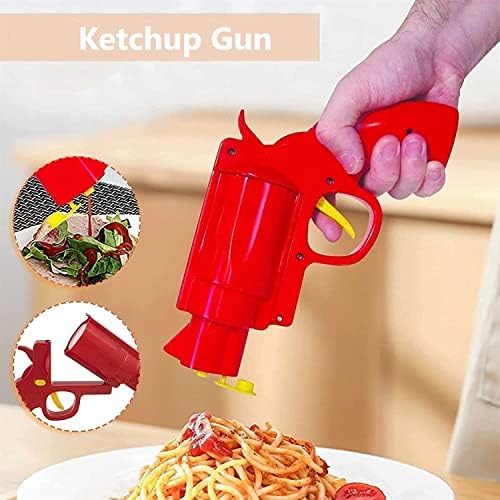 Pistola de ketchup de sprint4deals, ferramenta de tempero de garrafa de dispensador de condimentos para ketchup, churrasco, molhos,
