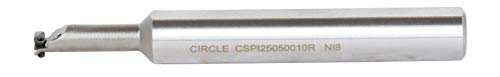 Widia Circle CSPI25050010R CSPI Pequeno orifício de orifícios para perfil, ângulo de 0 °, aço, barra de perfil, haste de haste