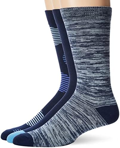 K. Bell Men's Classics ROVA CREW SOCKS 3 PACK, DOT, Tamanho do sapato: 6-12