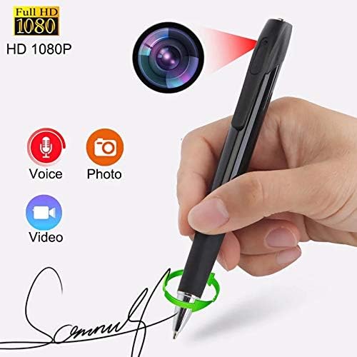 Câmera de caneta de caneta escondida multifuncional bescar -Full HD 1080p Video Camera Camera Pen Loop, plugue e
