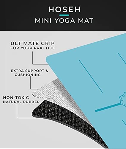 Yoga Premium PU Mini Yoga Mat | Tapete de borracha natural não esbelta | Anti-Skid Support Yoga Pad | Mat de ioga portátil