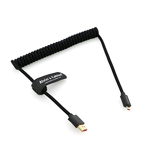 Cabos de Alvin 8k 2,1 HDMI Micro-HDMI para Cabo HDMI Ultra-Fi-Fino de 48 Gbps de alta velocidade para Atomos-ninja-V 4K-60p
