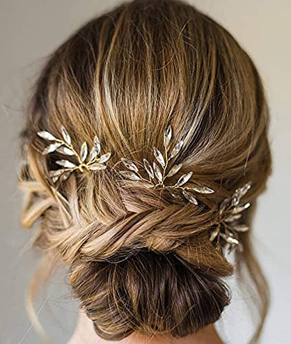 Acessórios de pinos de cabelo de casamento artio com strass para noivas e damas de honra 3 PCs