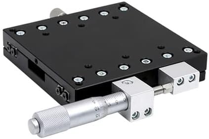 X eixo 70 * 70mm Micrômetro de botão deslizante Tipo de trilho do tipo de trilho de plataforma Manual de plataforma Manual Tabela