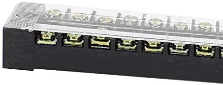 X-DREE 2 PCS 600V 15A 10P Linha dupla barreira elétrica Barreira terminal do conector do conector do fio (2 unidades 600 ν