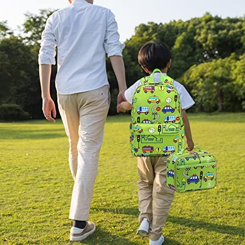 Mochila Camtop para crianças, garotos mochilas pré -escolares com lancheira para a lanchonete para crianças do jardim de infância