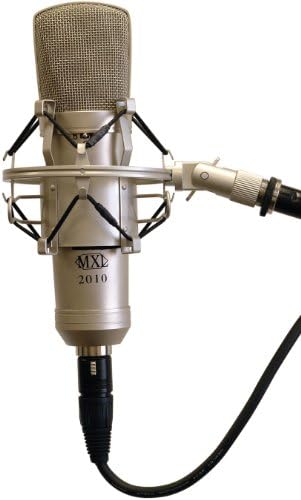 MXL 2010 Micropóbio de estúdio com vários padrões com alta isolação de shockmount e pára-brisas