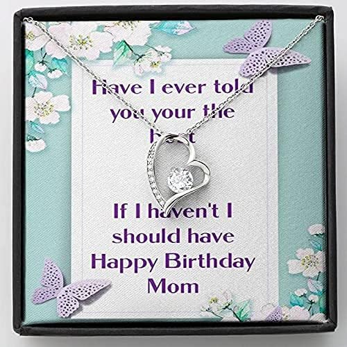 Colar artesanal - feliz aniversário mãe de pai com cartão de mensagem, presente para mamãe no dia das mães para o dia das mães,