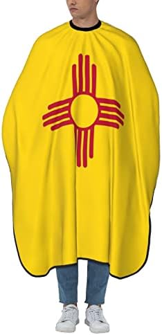 Capas de salão de cabelo profissional do Cabo Barbeiro, bandeira do Estado do Novo México Big Big Barber Cape Shawl com pescoço