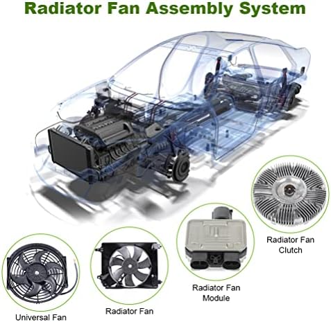 Scitoo 7 polegh Universal Slim Radiator Filming Film Push Pull Electric 12V Mount Kit de plástico preto