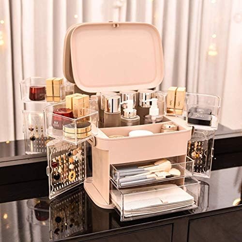 Caixa de armazenamento UXZDX - Caixa de maquiagem de cosméticos - Caixas de exibição de armazenamento cosmético à prova de