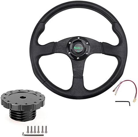 Roda de direção Rastp Racing 13,8 ” / 350mm com o adaptador de volante para jogos de corrida Sim Fit for Thrustmaster