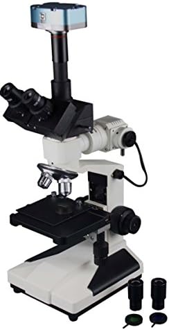 Radical 40-600x Qualidade profissional Trinocular Science Science Inspeção Microscópio metalúrgico W 16 MPIX Câmera USB