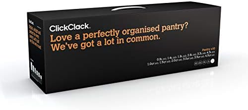 Clickclack cuba carames de armazenamento de alimentos, 1.0qt1.5qt2.0qt3.0qt3.5qt4.0qt, branco